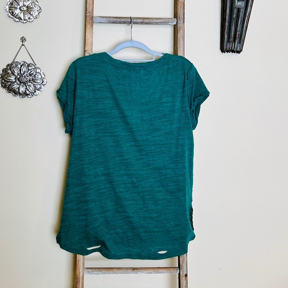 Free People Green Short Sleeve Top  - Final price drop - Picture 6 of 10